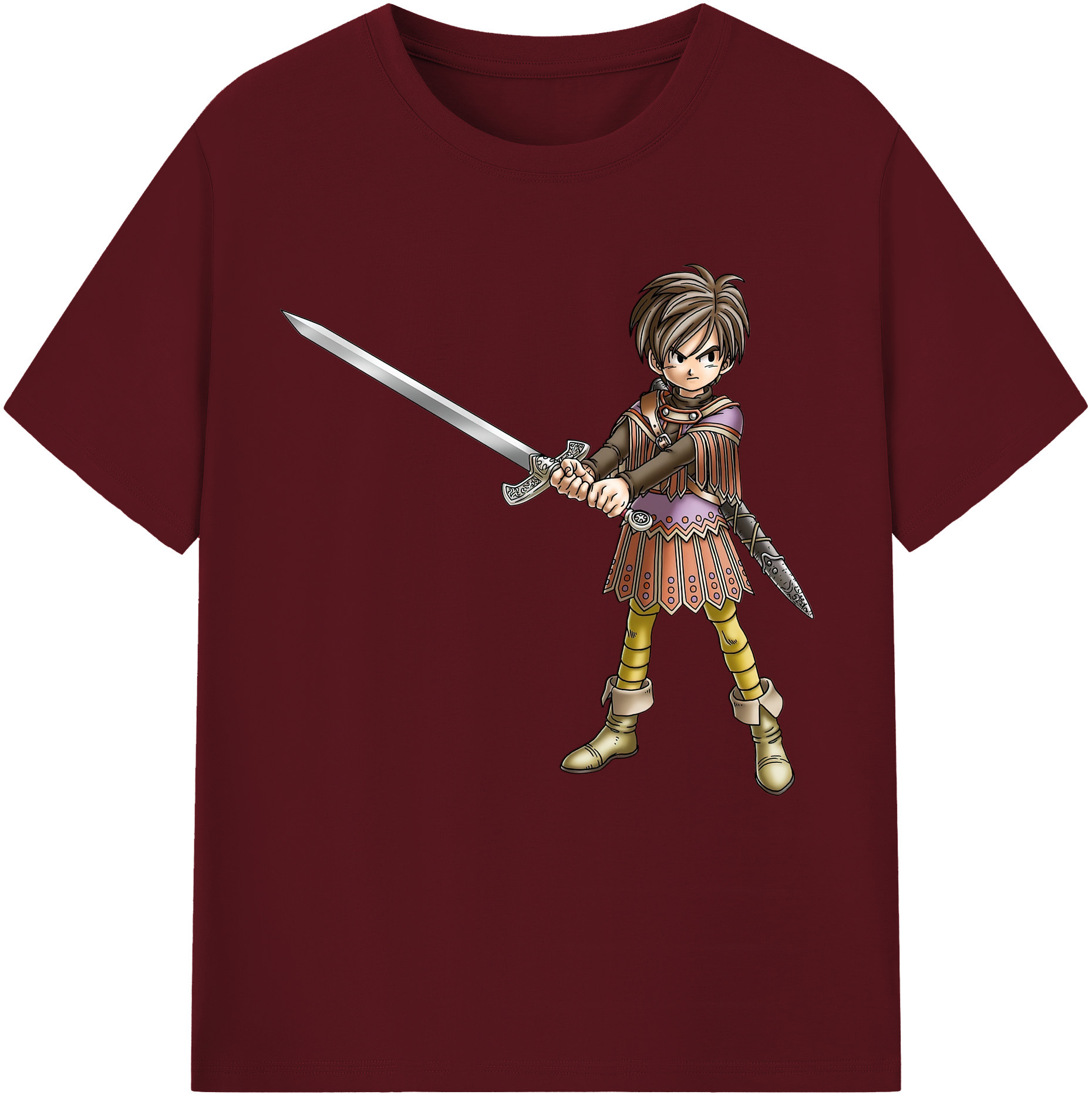（画像用） ドラゴンクエスト Doragon Kuesuto Dragon Quest 綿100％半袖Tシャツ（フロントプリント）